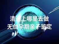 清远上哪里去做无创孕期亲子鉴定