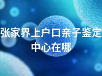 张家界上户口亲子鉴定中心在哪