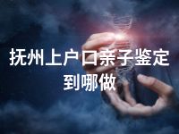 抚州上户口亲子鉴定到哪做