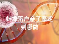 蚌埠落户亲子鉴定到哪做