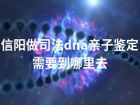 信阳做司法dna亲子鉴定需要到哪里去