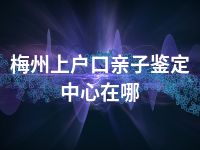 梅州上户口亲子鉴定中心在哪