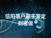 信阳落户亲子鉴定到哪做