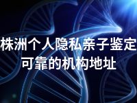 株洲个人隐私亲子鉴定可靠的机构地址