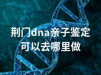 荆门dna亲子鉴定可以去哪里做