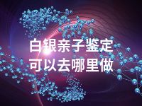 白银亲子鉴定可以去哪里做