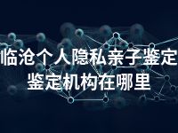 临沧个人隐私亲子鉴定鉴定机构在哪里