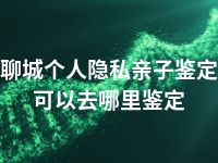 聊城个人隐私亲子鉴定可以去哪里鉴定