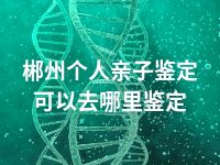 郴州个人亲子鉴定可以去哪里鉴定